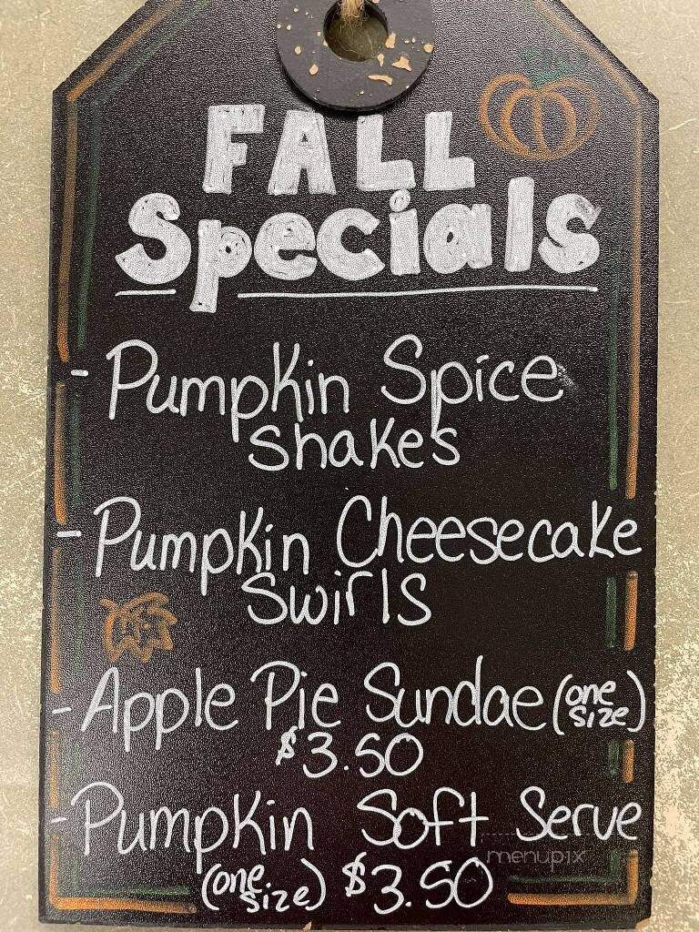 Sarah's Soft Serve & Food - Reynoldsville, PA menu_pic
