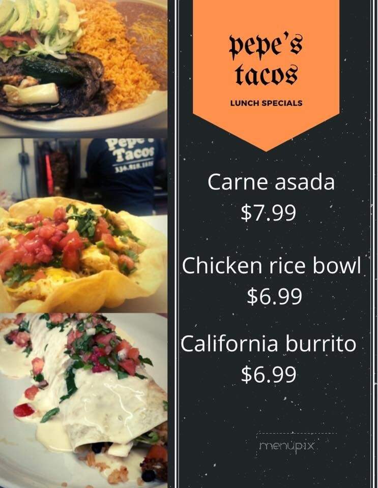 Pepe's Tacos - Wilkesboro, NC menu_pic