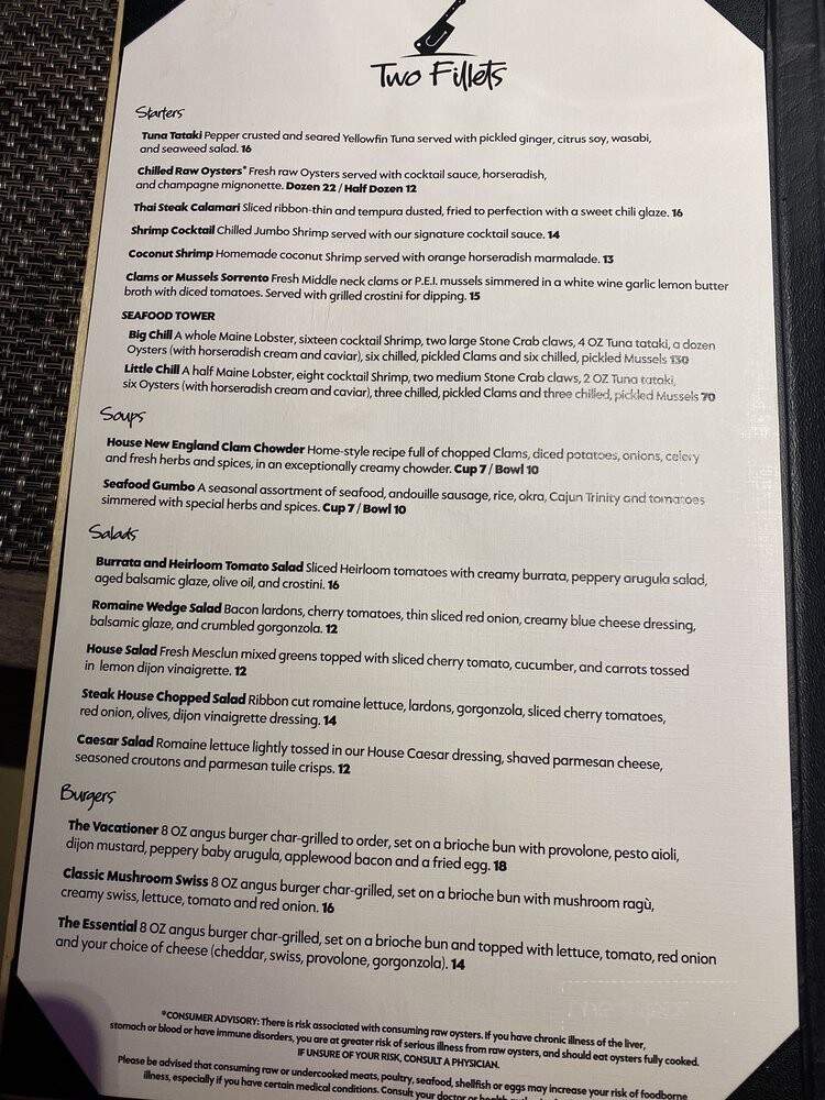 Two Fillets - Naples, FL menu_pic