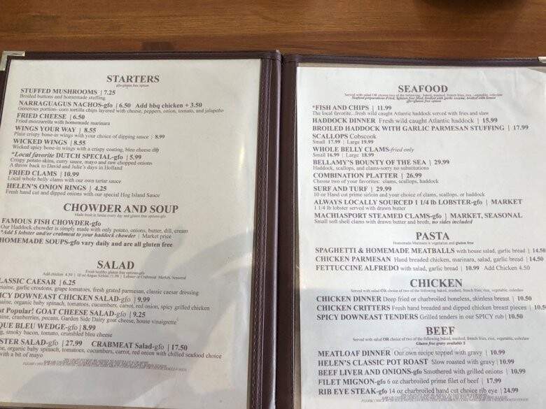 Helen's - Machias, ME menu_pic