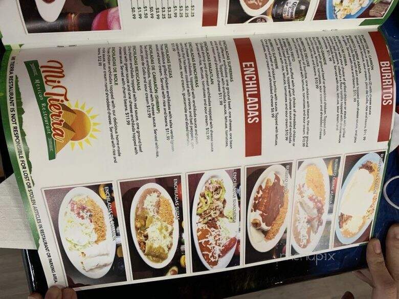 Mi Tierra Mexican Restaurant - Prospect, KY menu_pic