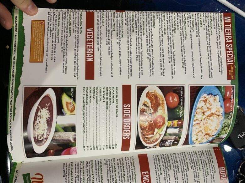 Mi Tierra Mexican Restaurant - Prospect, KY menu_pic
