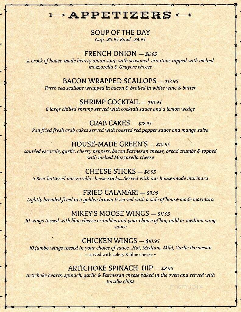Alder Creek inn - Alder Creek, NY menu_pic