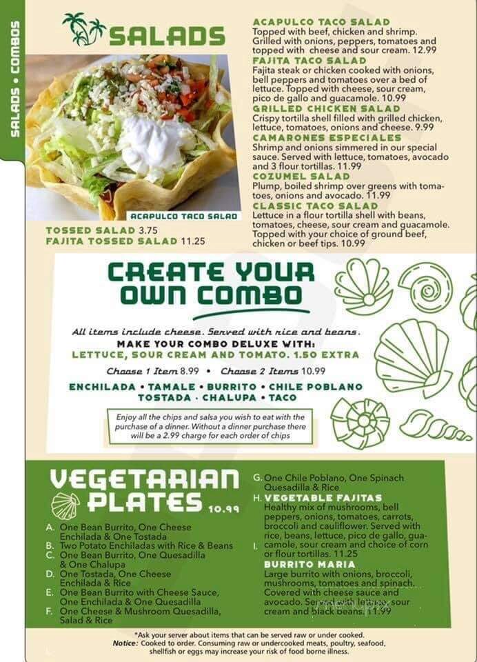 Acapulco Mexican Grill - Charlotte, MI menu_pic