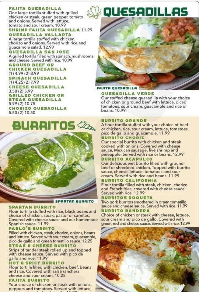 Acapulco Mexican Grill - Charlotte, MI menu_pic