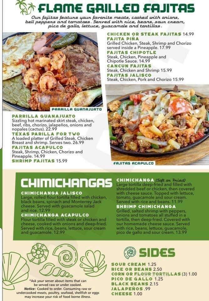 Acapulco Mexican Grill - Charlotte, MI menu_pic