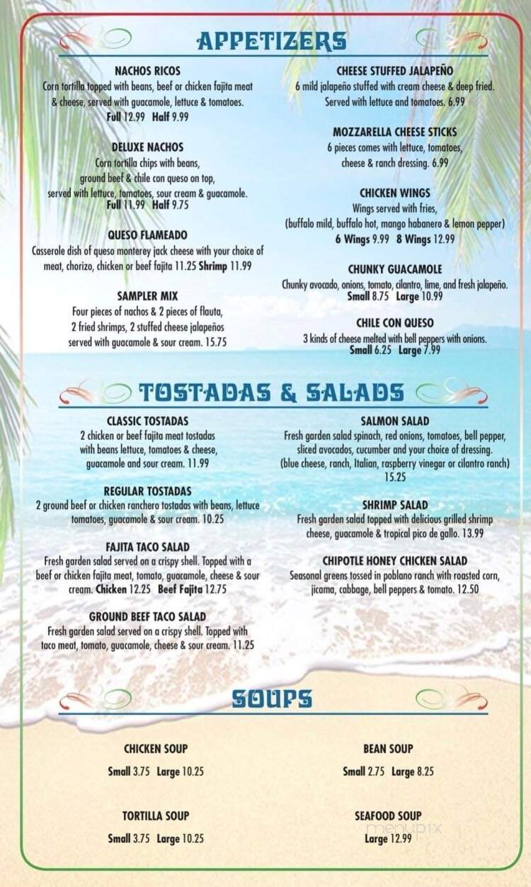 Vallarta Mexican Grill - Bay City, TX menu_pic