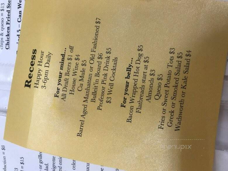 School House Kitchen & Libations - Arvada, CO menu_pic
