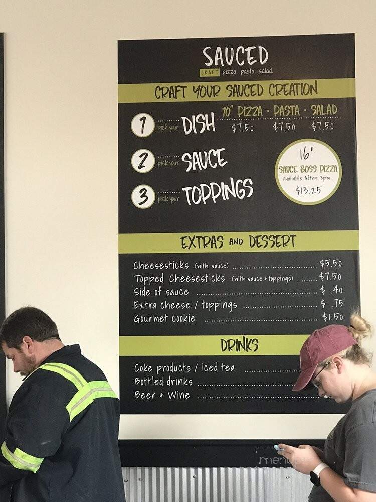 Sauced - London, KY menu_pic