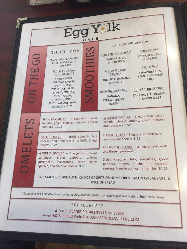 Egg Yolk Cafe - Greenville, NC