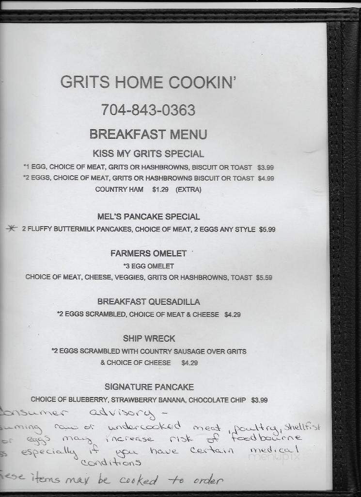 Grits Home Cookin' - Waxhaw, NC