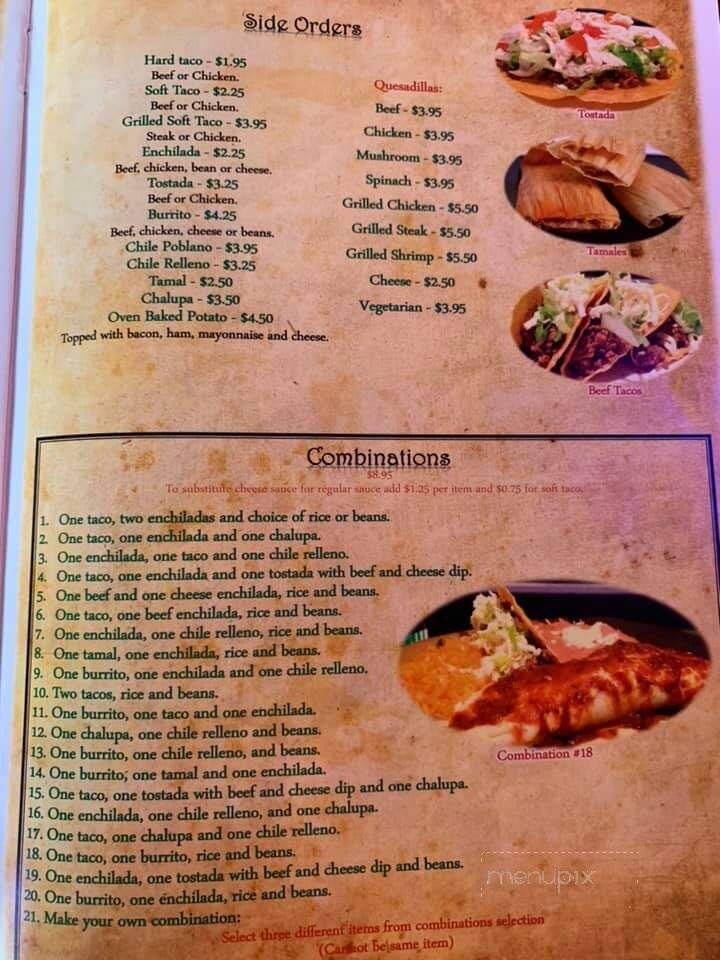 Habanero's Mexican Grill - Grovetown, GA menu_pic