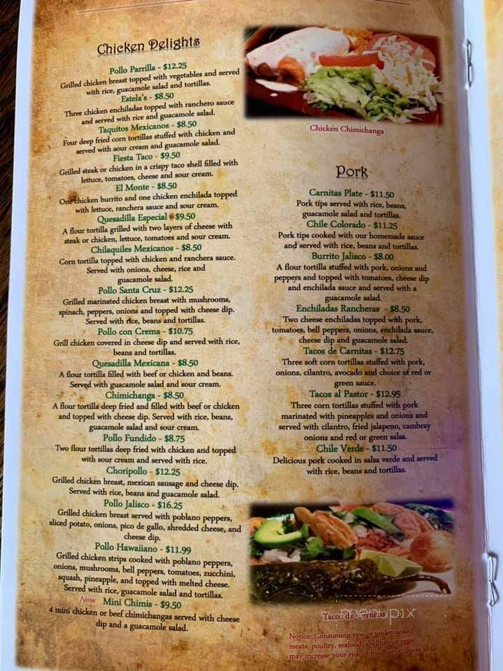 Habanero's Mexican Grill - Grovetown, GA menu_pic
