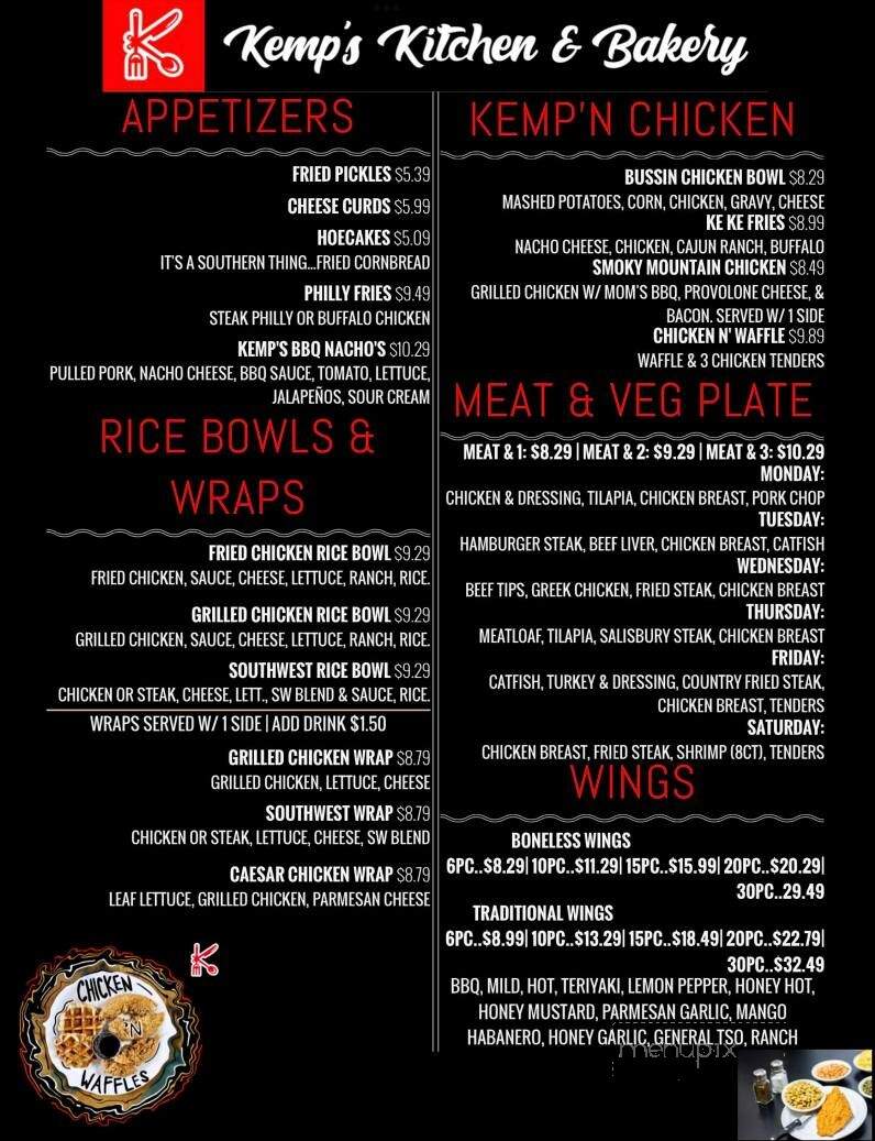 Kemp's Kitchen - Gardendale, AL menu_pic