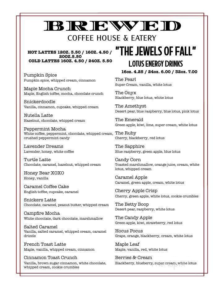Brewed Coffee House & Eatery - Pittsfield, IL