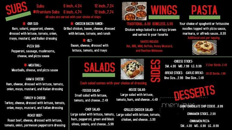 Block City Pizza - Hollow Rock, TN menu_pic