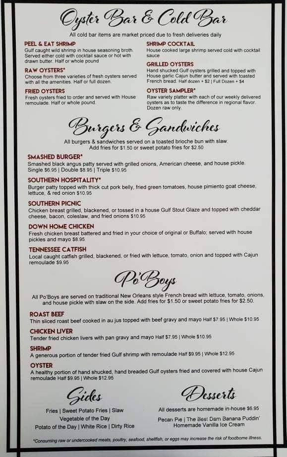 The Stolen Coin - Gainesboro, TN menu_pic