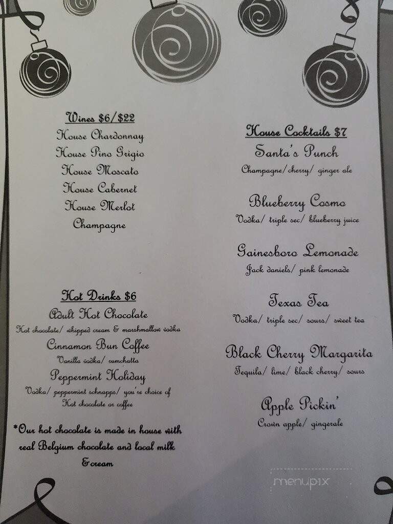 The Stolen Coin - Gainesboro, TN menu_pic