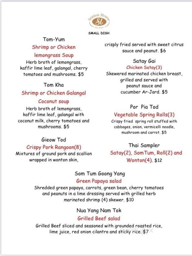 Station House of Lafayette - LaFayette, GA menu_pic