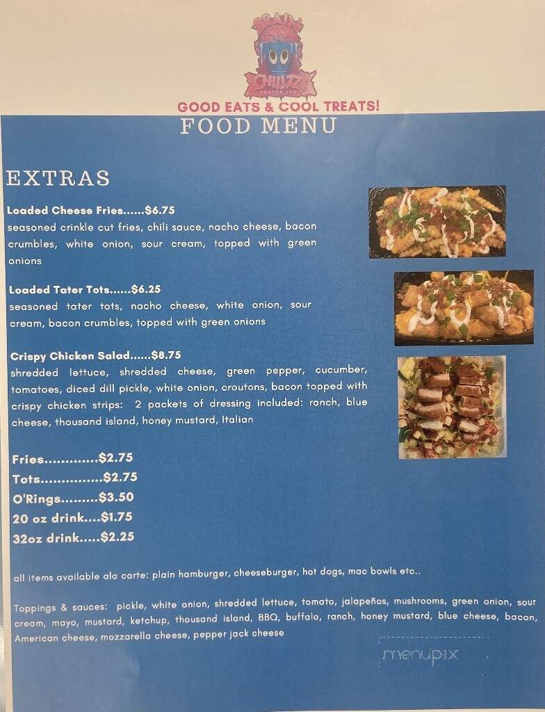 Brain Chillzz - Martinsville, IN menu_pic
