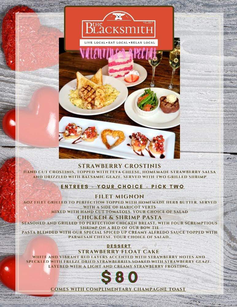 The Blacksmith - Dyersburg, TN menu_pic