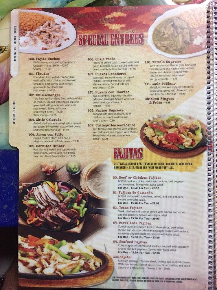 Don tequilas - Charlotte, MI menu_pic