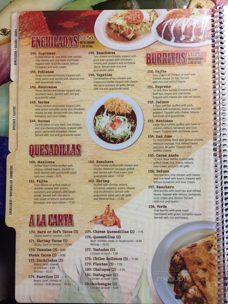 Don tequilas - Charlotte, MI menu_pic