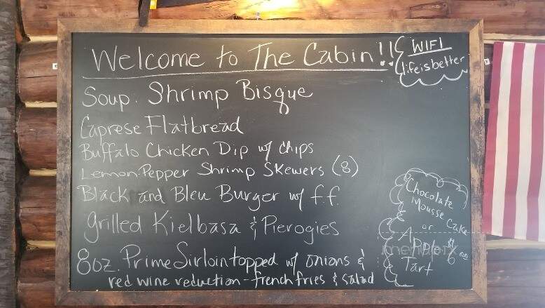 The Cabin at Hessinger-Lare - Jeffersonville, NY menu_pic