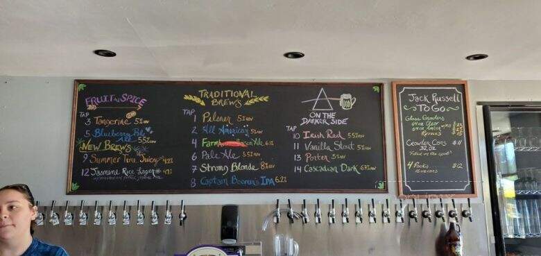 Jack Russell Farm Brewery & Winery - Camino, CA menu_pic