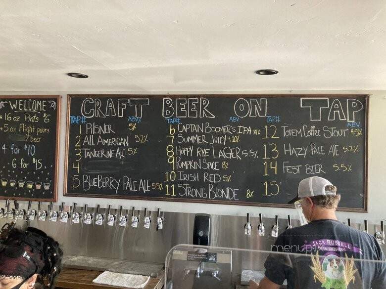 Jack Russell Farm Brewery & Winery - Camino, CA menu_pic