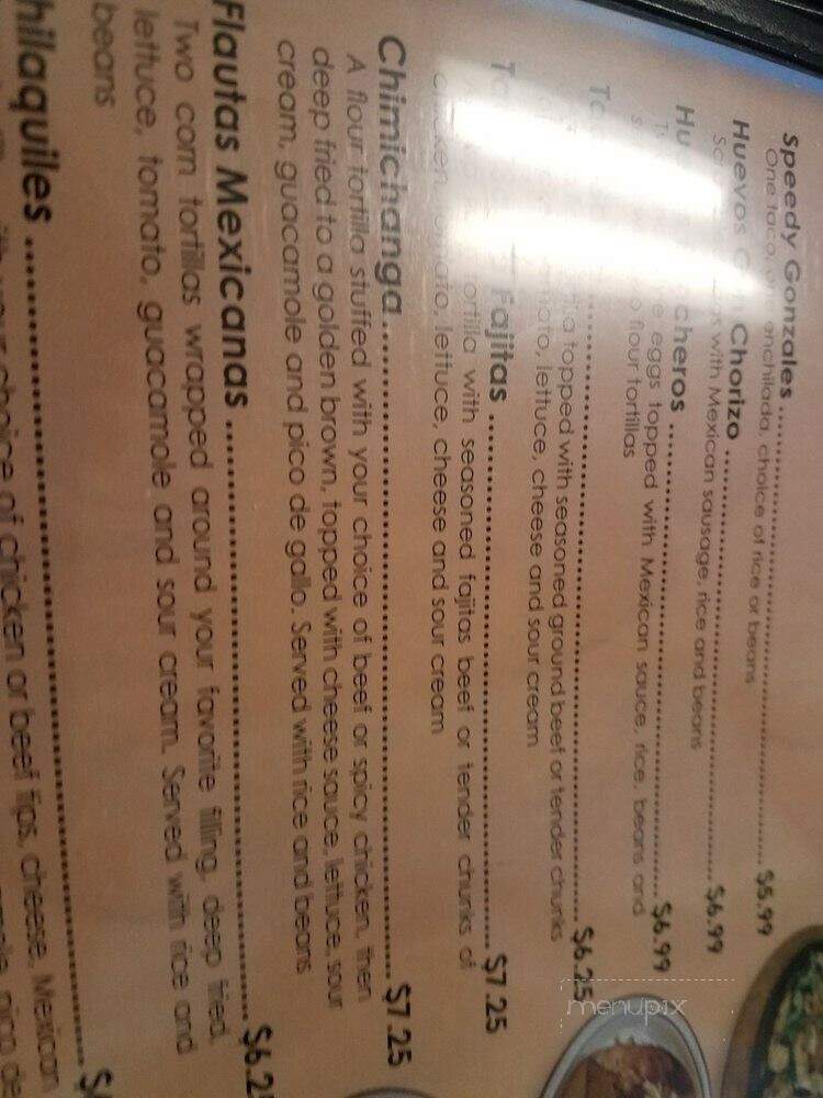 Los Mariachis - Wauseon, OH menu_pic