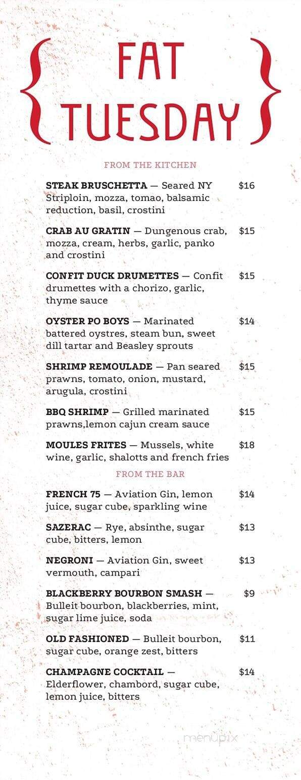 Louie's Steakhouse & Lounge - Nelson, BC menu_pic