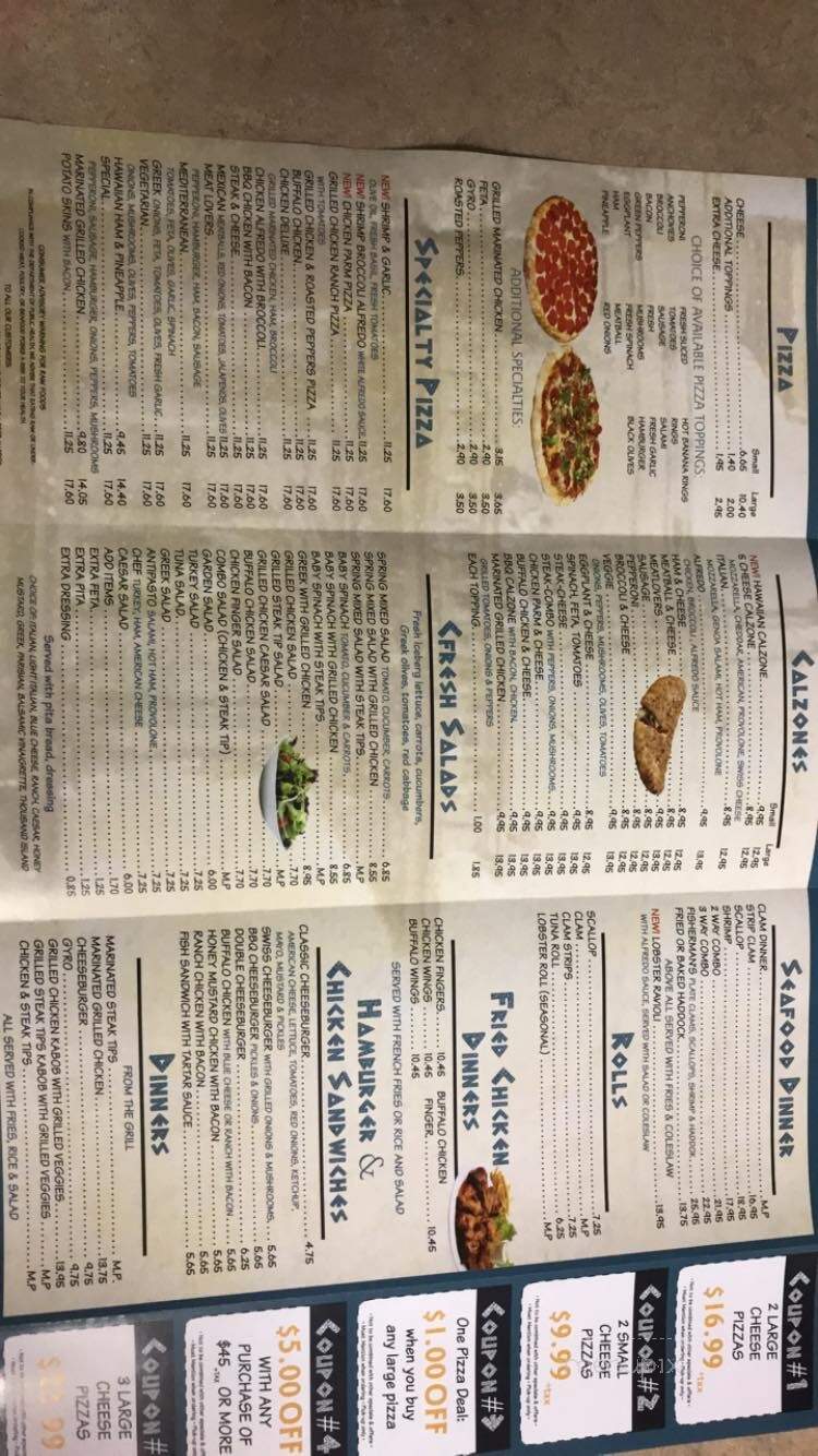 Aegean Pizza & Seafood - Nashua, NH