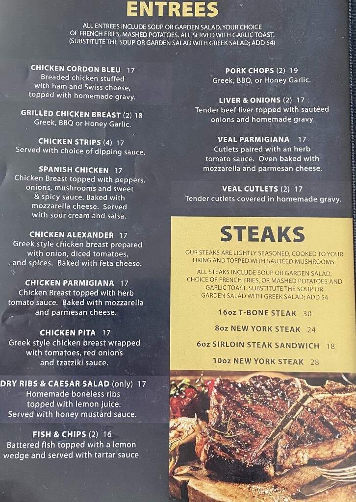 Nick's Place - Wadena, SK menu_pic