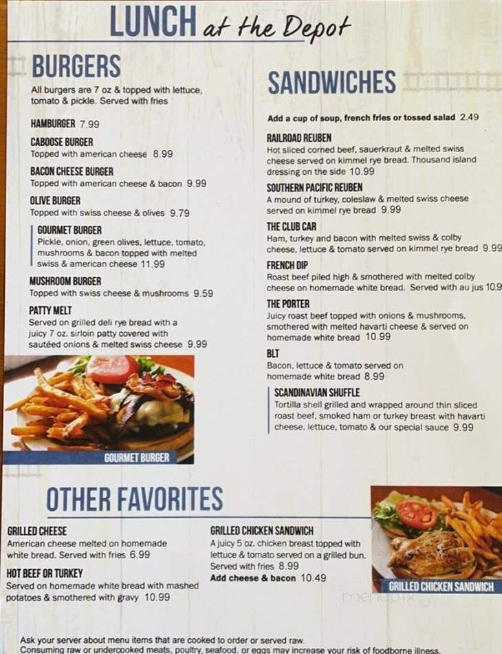 The Grant Depot - Grant, MI menu_pic
