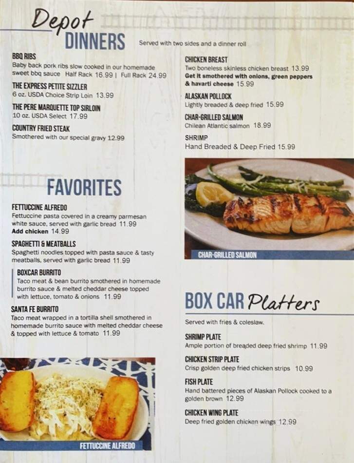 The Grant Depot - Grant, MI menu_pic