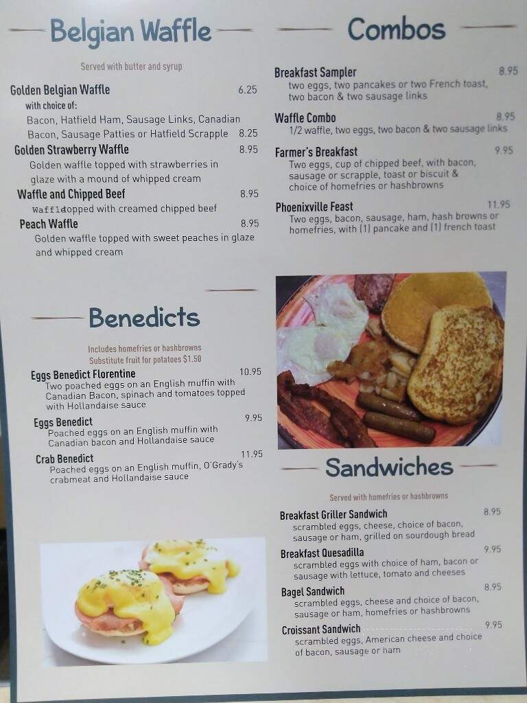 O'Grady's Family Restaurant - Phoenixville, PA menu_pic