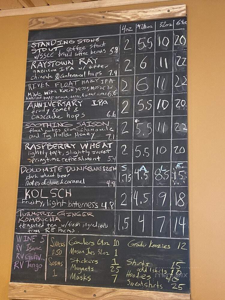Juniata Brewing Company - Huntingdon, PA menu_pic