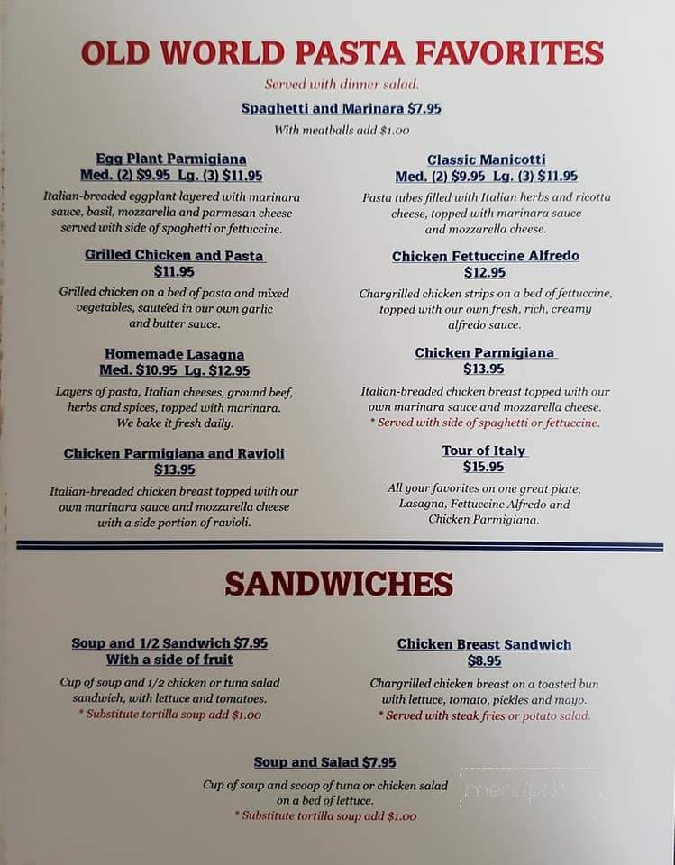 Brenham Grill - Brenham, TX menu_pic