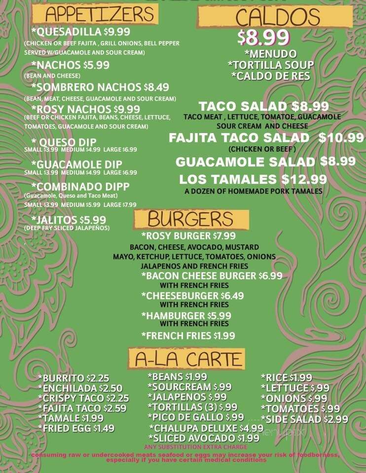 Rosita's Mexican Restaurant - Burnet, TX