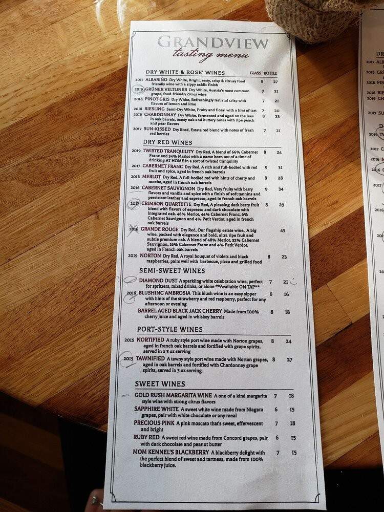 The Vineyard At Grandview - Mount Joy, PA menu_pic