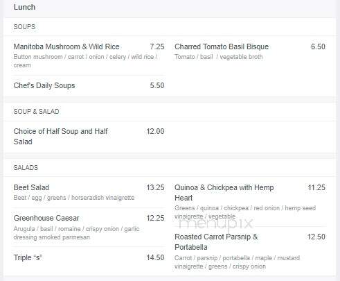 Blaze Bistro & Lounge - Winnipeg, MB menu_pic