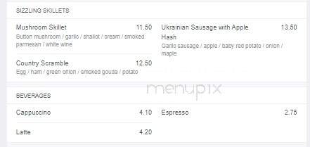Blaze Bistro & Lounge - Winnipeg, MB menu_pic