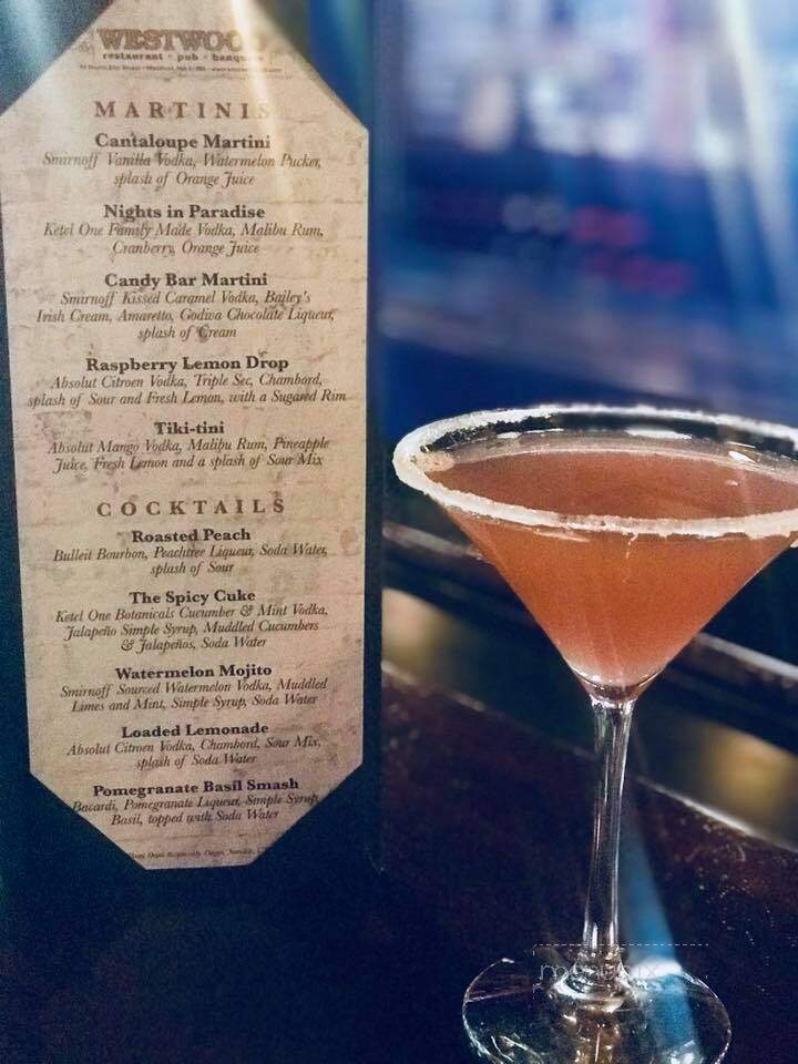 Westwood Restaurant & Pub - Westfield, MA menu_pic