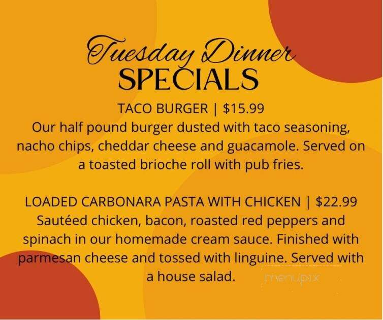 Westwood Restaurant & Pub - Westfield, MA menu_pic