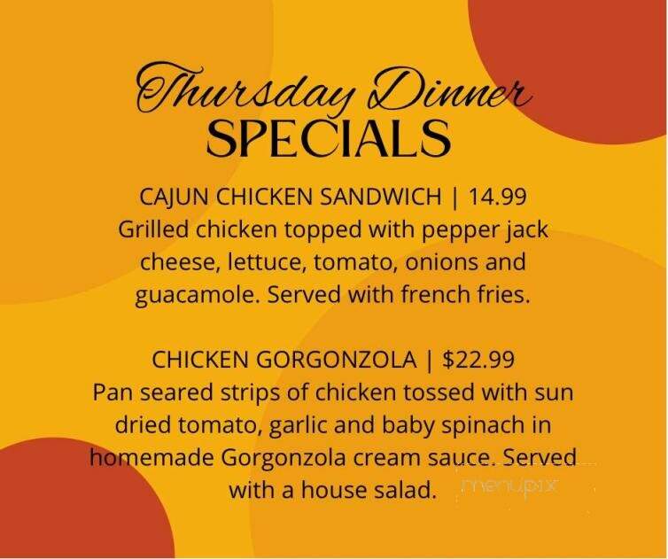 Westwood Restaurant & Pub - Westfield, MA menu_pic