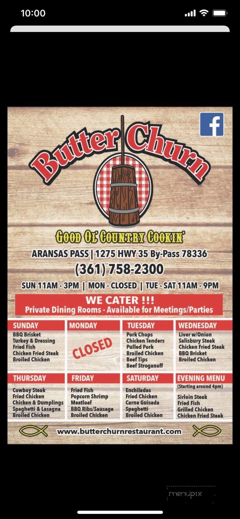 Butter Churn Restaurant - Aransas Pass, TX