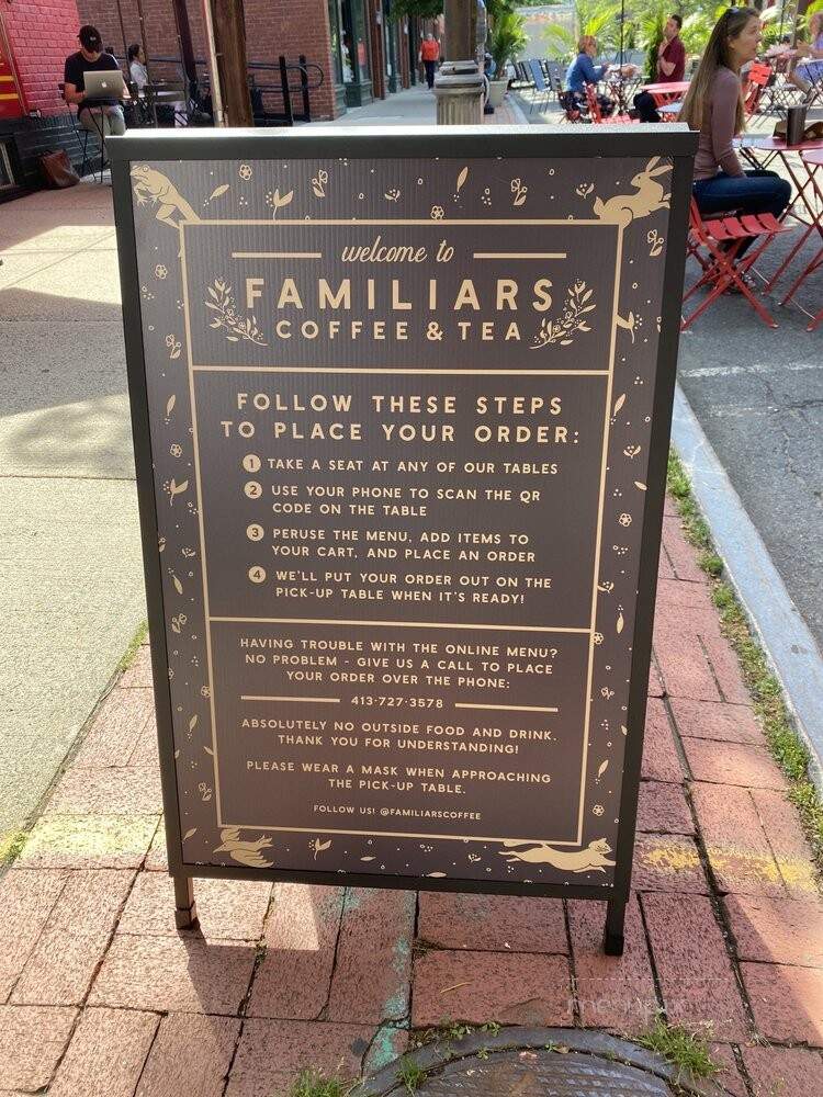 Familiars Coffee & Tea - Northampton, MA menu_pic