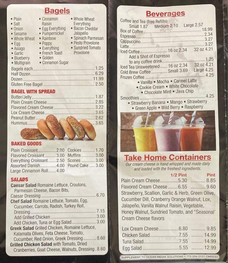 Bagel Bistro - Hobe Sound, FL menu_pic