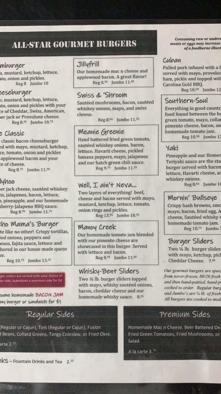 Fusion Grill - Dadeville, AL menu_pic